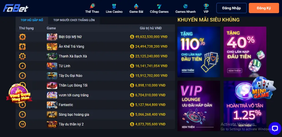 Tổng quan các loại ưu đãi tại wwin casino
